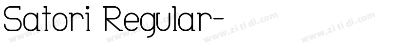Satori Regular字体转换